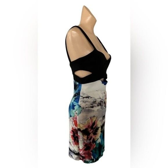 Zara Cut Out Hawaiian Mini Dress Size M - Picture 5 of 8